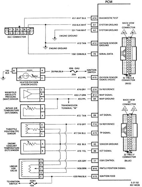 Pcm Wiring Diagram 1 Of 5 Diagram Oxygen System