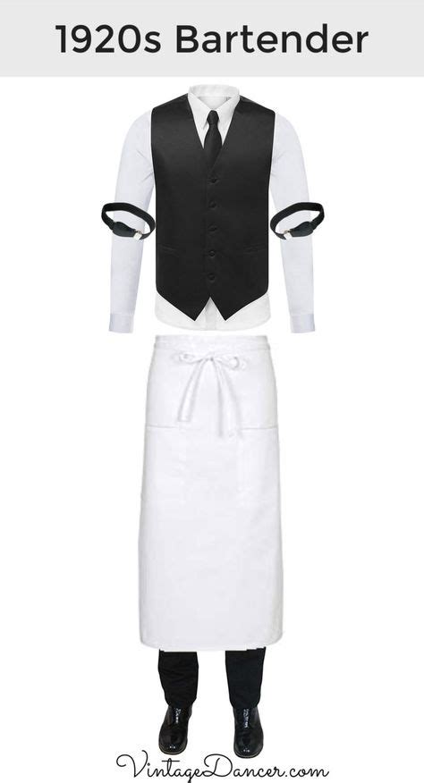 1920s Mens Bartender Clothing Outfit Costume How To Get This Look