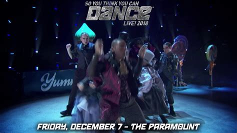 So You Think You Can Dance Season Live At The Paramount YouTube