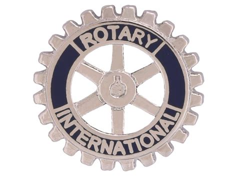 Carved Silvered Rotary Pin Rotary International By Jefdk