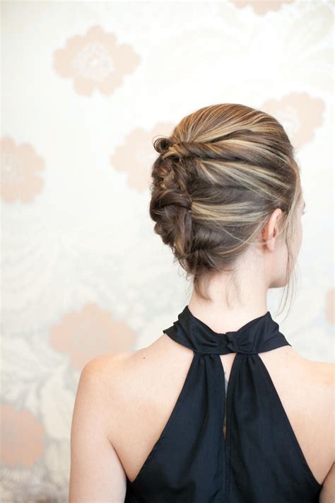 Twisted updo with jeweled barrette. Great Updos For Medium Length Hair - Southern Living