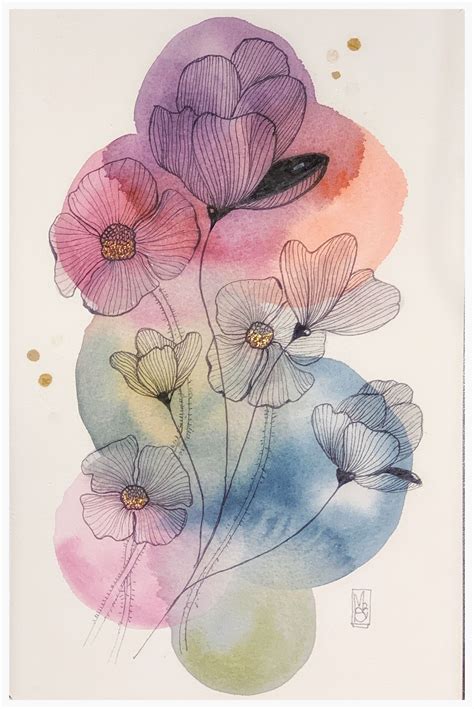 Watercolor Flowers Paintings Flower Art Painting Painting Art