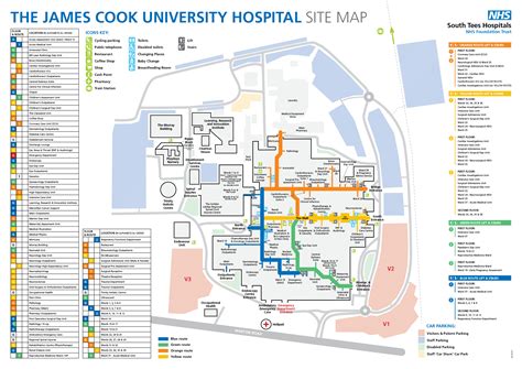 Campus Map James Cook Hospital South Tees Hospitals Nhs