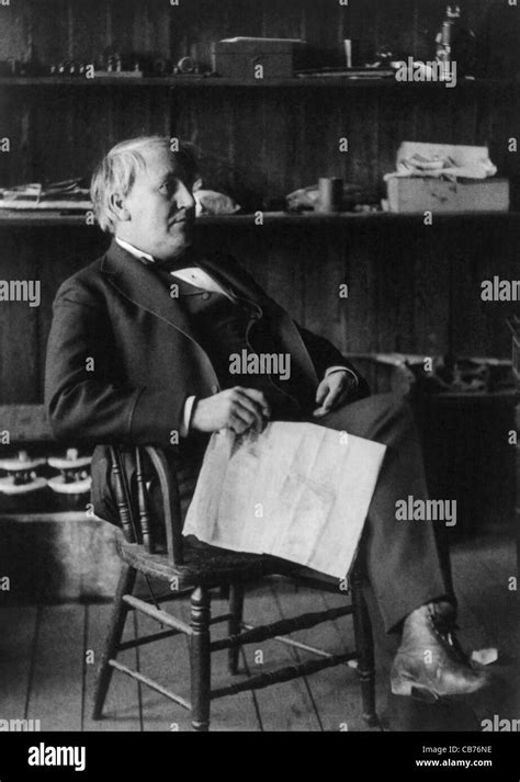 Vintage Photo Of American Inventor And Businessman Thomas Alva Edison