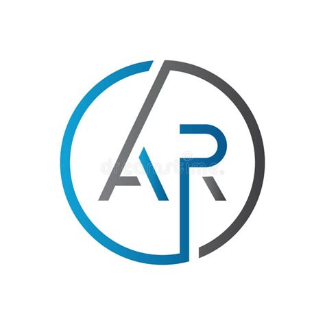 Initial Ar Letter Logo Design Vector Template Creative Letter Ar Logo