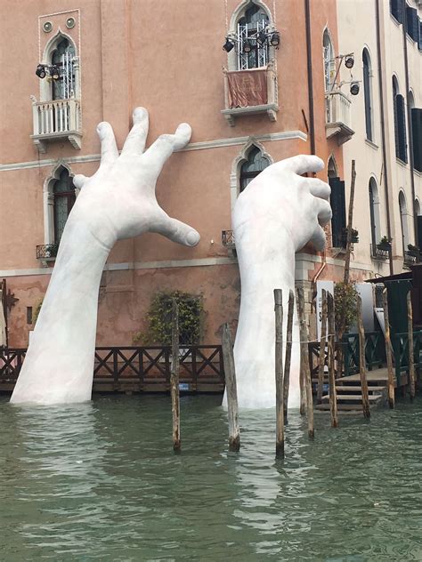 Italian Sculptor Lorenzo Quinns Massive New Sculpture Support Is A Stark Warning On The Impact