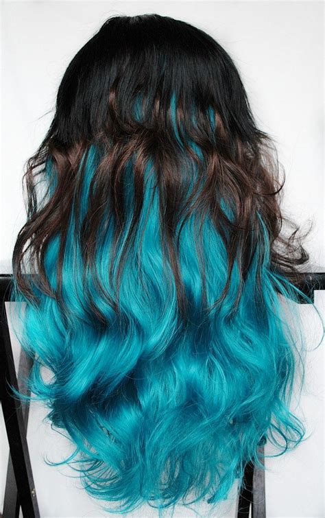 Feline Blue Wig Black Brown Turquoise Teal Hair