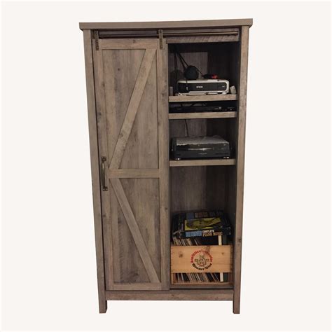 Modern Farmhouse Bookcase Storage Cabinet Aptdeco