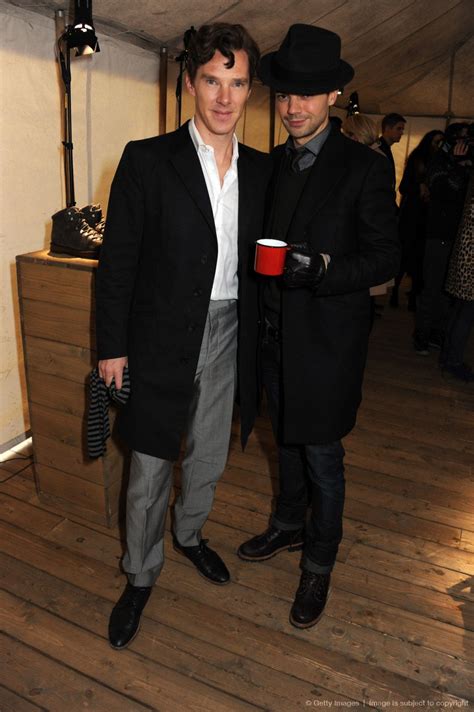 benedict cumberbatch and dominic cooper attend the ‘bally celebrates 60 years of conquering