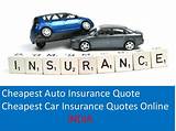 Cheap Auto Insurance Online Quotes