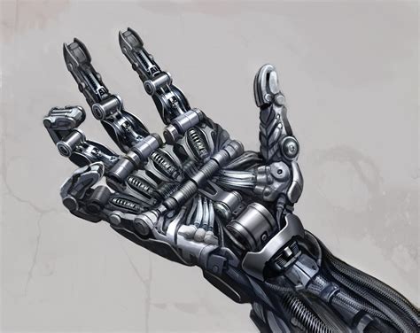Jim Martin Concept Art Mechanical Hand Robot Concept Art Mechanical