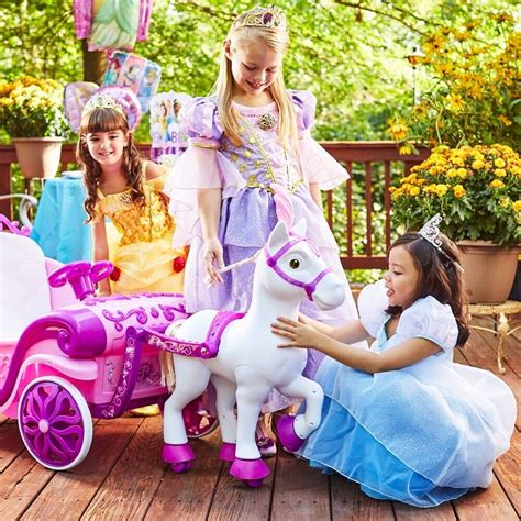 Huffy 17318 Disney Princess Royal Horse And Carriage 6v Ride On Toy