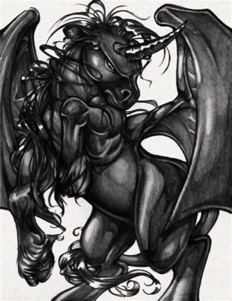 Evil Unicorn By Darkpenguin On Deviantart