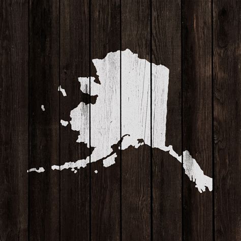 Alaska State Stencil Stencil Revolution