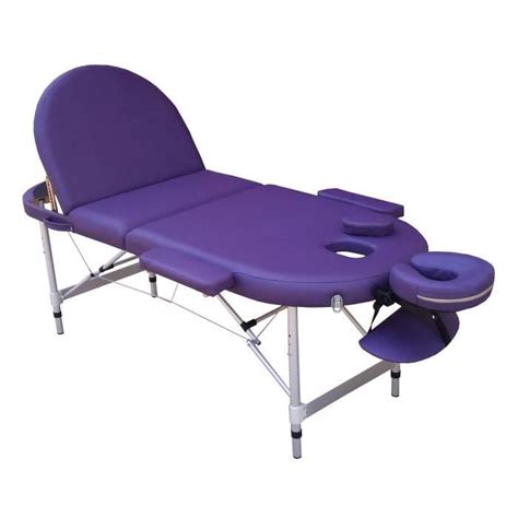 A21p Table De Massage Violet Pliante Portable Alu Achat Vente Table De Massage A21p Table De