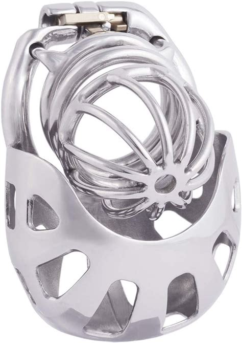 Ternence Metal Chastity Cage Device With Ergonomic Design Wrapped Scrotum Ring For