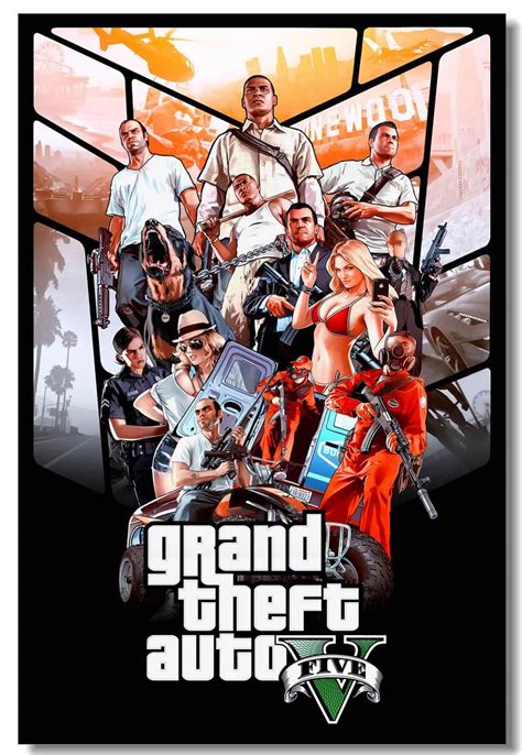 Custom Canvas Wall Prints Arts Grand Theft Auto V San Andreas Poster