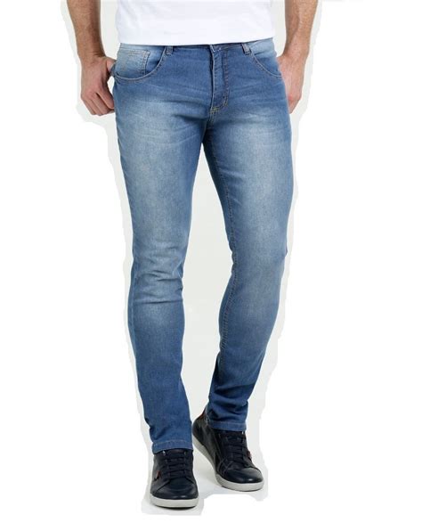 Calça Jeans Com Lycra Stretch Masculina Skinny Plus Size R em Mercado Livre