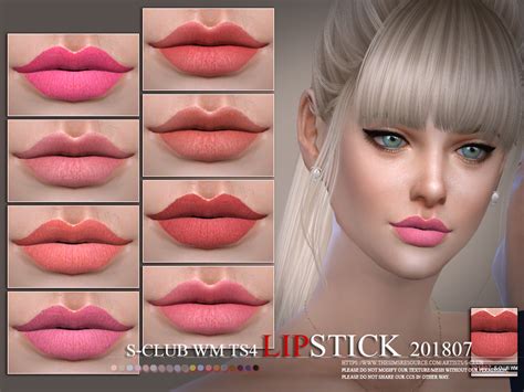 The Sims Resource S Club Wm Ts4 Lipstick 201807