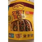 Old El Paso Street Taco Kit Asado Chicken Calories Nutrition