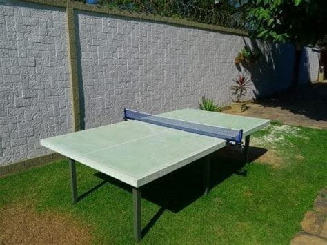Outdoor Green Concrete Ping Pong Table