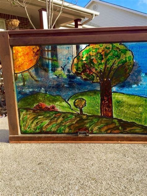How To Make Windows Look Like Stained Glass With Alcohol Ink Crafts