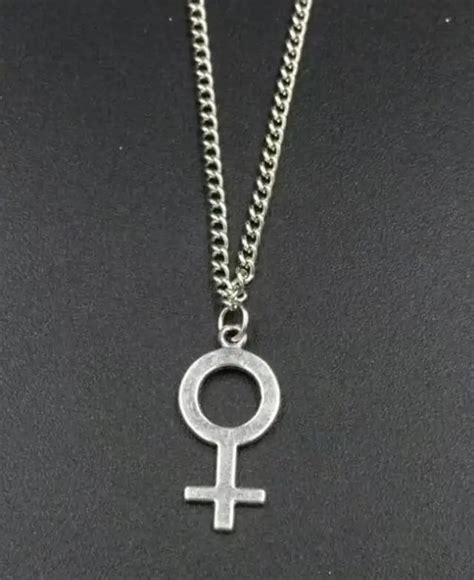 Pcs Lot Fast Shipping Female Symbol Feminist Pendant Necklace Charms Lucky Fashion Women