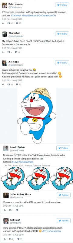 Ban Doraemon Demands Pti Reviewitpk
