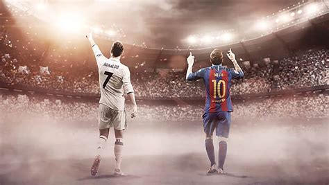 Cristiano Ronaldo And Messi Vinyl Poster Soccer Fan Modern Etsy
