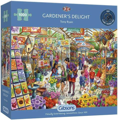 Gibsons Jigsaw Puzzle 1000 Piece Gardeners Delight Treasured Ts
