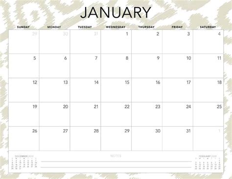 Free Printable Girly Calendar 2020 Calendar Printables Free Templates