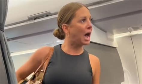 Moment Crazy Plane Lady Storms Off American Airlines Flight In