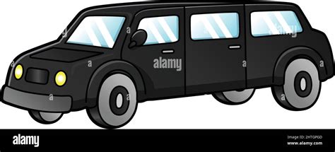 Limo Cartoon Clipart Colored Illustration Stock Vector Image And Art Alamy