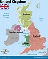Mapa Do Reino Unido Com Os Condados Ilustração do Vetor - Ilustração de ...