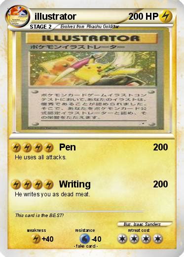 There is no card in this hobby that combines value, rarity, history than the pikachu illustrator. Pokémon illustrator 6 6 - Pen - My Pokemon Card