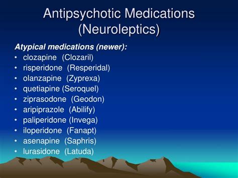 Ppt A Brief Overview Of Psychotropic Medications