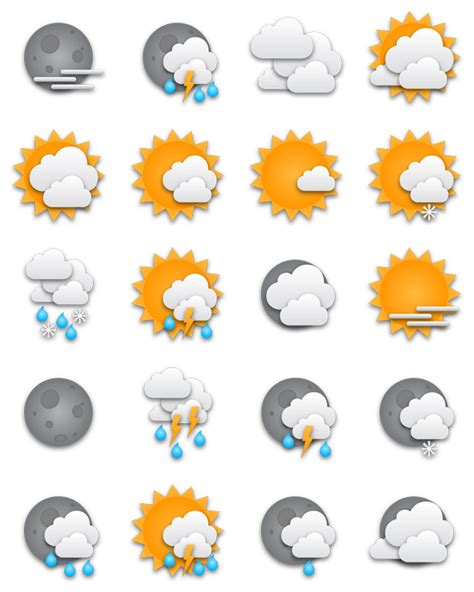 Weather Icon Set 428321 Free Icons Library