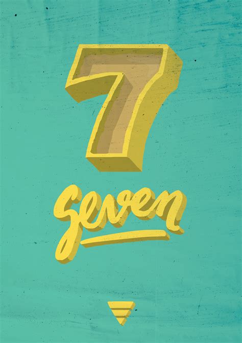 Typography 7 Number Design