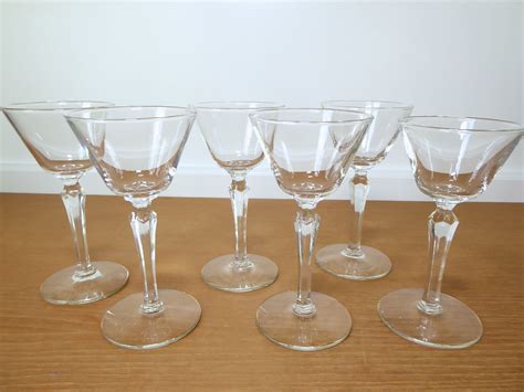 Six Perfect Libbey Retro 3 Ounce Vintage Martini Glasses Etsy