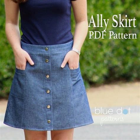 Ally Skirt Pdf Pattern Now With Copy Shop File Etsy Womens Skirt Pattern Skirt Patterns
