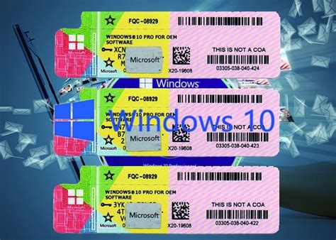 Windows 10 Genuine Product Key Software 64bit Systems