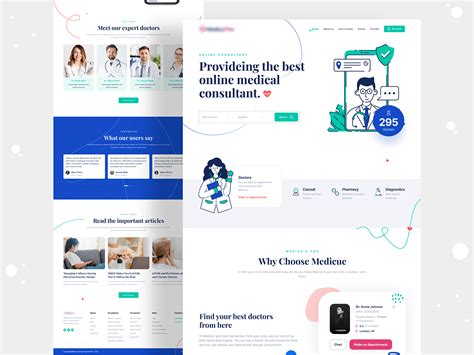 Healthcare Website Homepage Ui Design V1 On Behance
