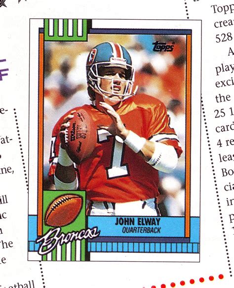 I get lettuce are good but is there a graph chart or article i can read to educate myself. Card you've never seen: 1990 Topps John Elway Sample ...