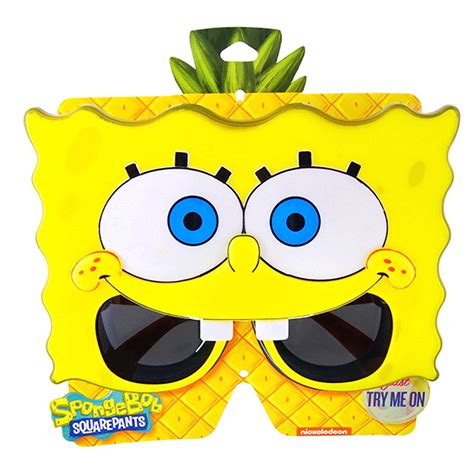 Sun-Staches Spongebob Squarepants Glasses Sunglasses Mask Costume Accessory New 878599407063 | eBay