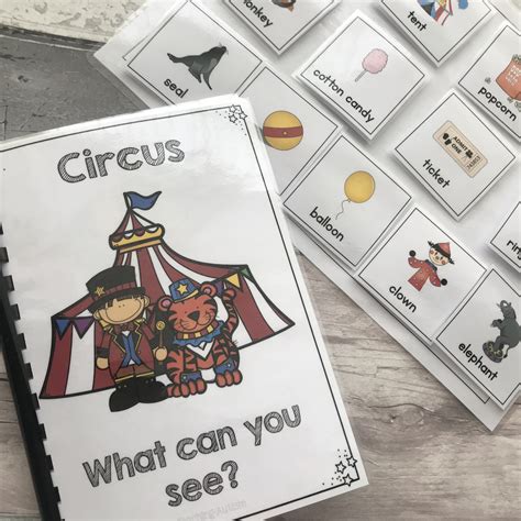 Circus Adapted Books Sentence Building Teaching Autism