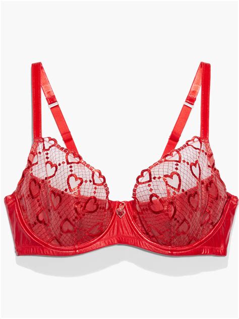 Glossy Flossy Quarter Cup Bra In Red Savage X Fenty Germany
