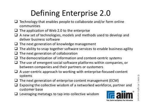 What is Enterprise 2.0?