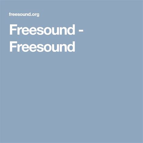 Freesound Freesound Stop Motion Filmmaking Creative Commons