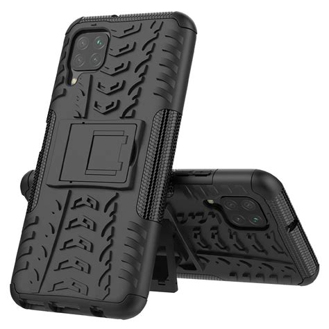 Dual Layer Rugged Tough Case For Huawei Nova 7i Black