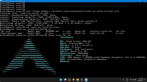 Rootos Script With Arch Linux Btw I Use Arch Youtube